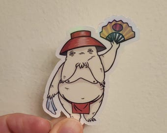 Spirited Away Radish Spirit Dancing water resistant vinyl sticker or laptop decal