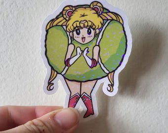 Sailor moon Tennis ball Water Resistant Vinyl Sticker