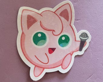 Jigglypuff Water Resistant Vinyl Sticker