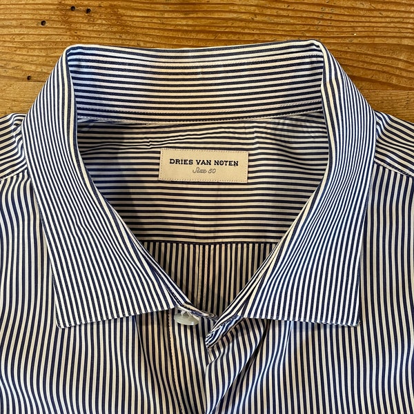 Vintage Dries Van Noten Men's Shirt // Size 50 // 100% Cotton