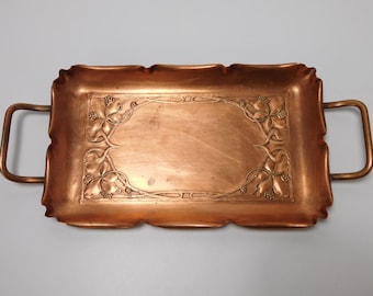 WMF Jungendstil German Art Nouveau Era Copper Serving Tray