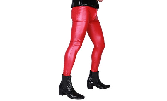 Leather outlet pencil pants