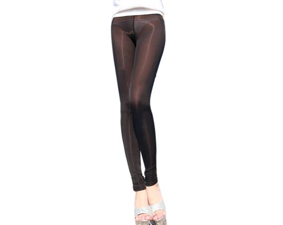 Linvme Women's Sexy See Through Sheer Tight Pants Nylon Legging 