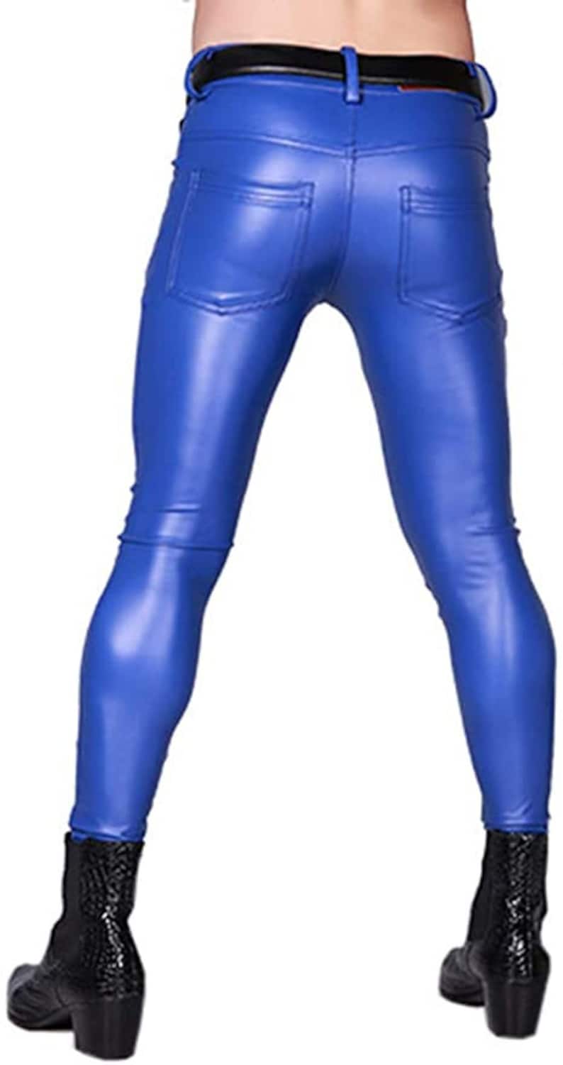 Linvme LinvMe Herren Sexy Punk enge Hose PU Kunstleder Bleistift Hose | Etsy
