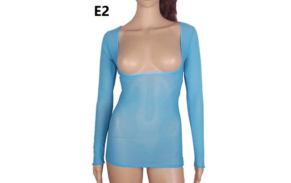 mesh sheer shirt