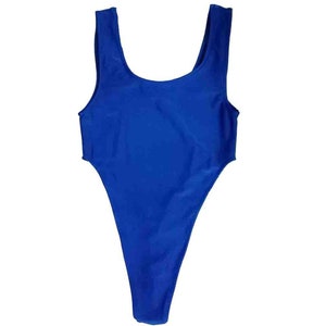 Linvme Linvme Women's Sexy One Piece Thong Swimsuit Solid High Cut Swimwear ...