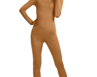 Linvme Womens Cosplay Hooded Full Body Spandex Suit Footed Zentai