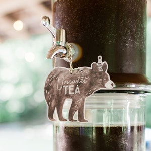 Afdrukbare Bear Tags - Man Cub verjaardagsfeestje