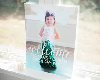 Printable Welcome Sign - Mermaid Birthday Party