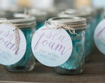 Printable Favor Tags - Mermaid Birthday Party