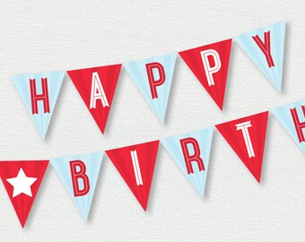printable happy birthday banner panda party etsy