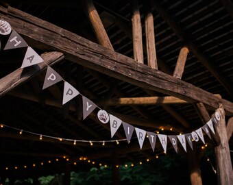 printable happy birthday banner panda party etsy