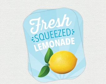 Printable Lemonade Labels - Farm Animal Birthday Party