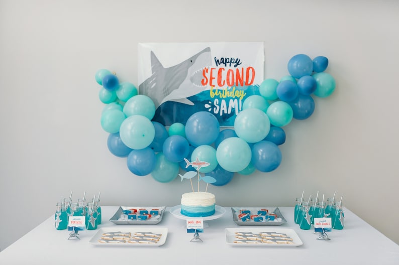 Printable Food Labels Shark Party - Etsy
