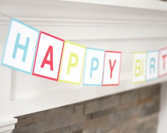Science Party Banner - Instant Download - Happy Birthday Garland