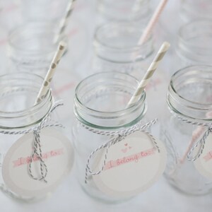 Printable Drink Tags - Pink and Gray Elephant Baby Shower - Circle Tags ...