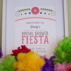 Custom Printable Welcome Sign - Fiesta - Mexican - Cinco De Mayo