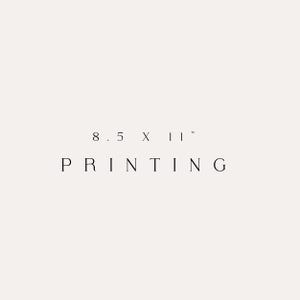 Professional High Quality Letter Size Printing