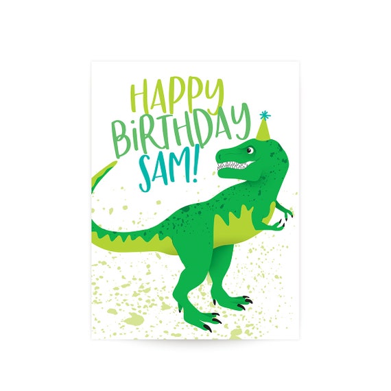 Dinosaur Birthday Poster Il_570xn