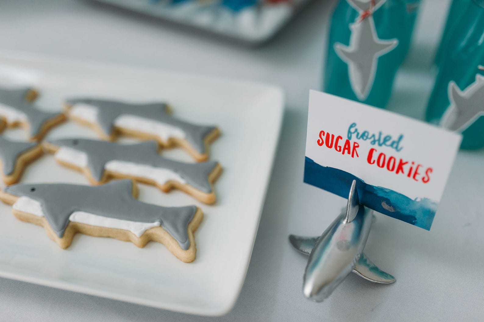 Printable Food Labels Shark Party - Etsy
