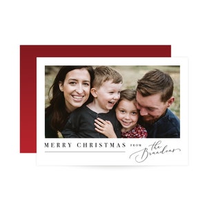 Christmas Photo Card - Family Photo