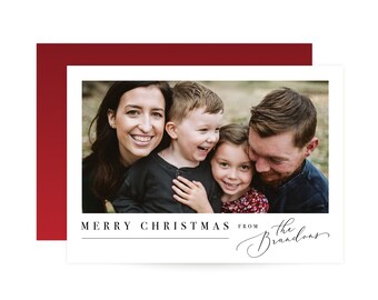 Carte photo de Noël - Photo de famille
