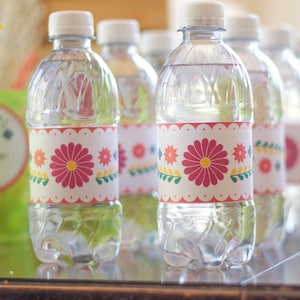 Printable Water Bottle Labels - Fiesta - Mexican - Cinco De Mayo