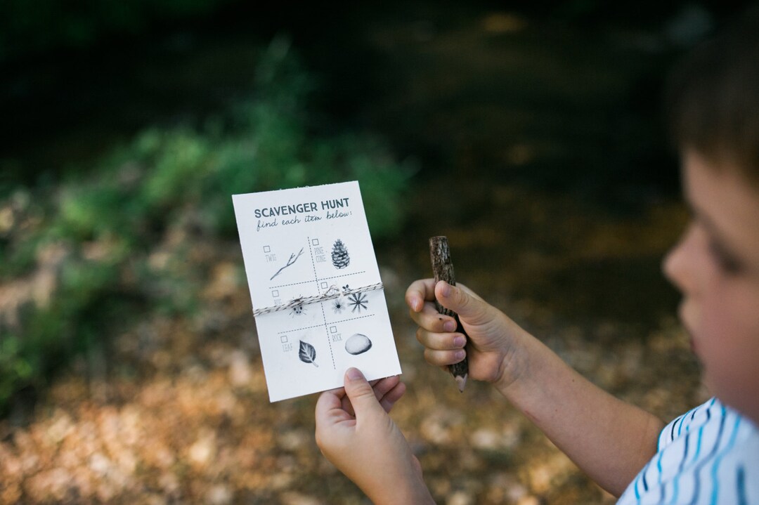 Printable Scavenger Hunt Cards - Man Cub Birthday - Etsy
