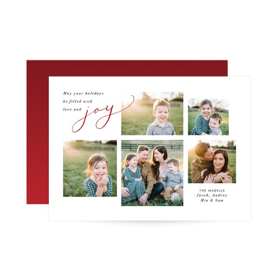 Holiday Photo Card - Love and Joy Il_570xn