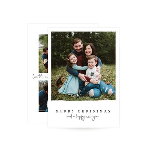 Holiday Photo Card - simple and modern