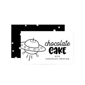 Custom Food Labels - Space Birthday