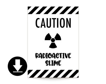 Radioactive Slime Sign - Instant download