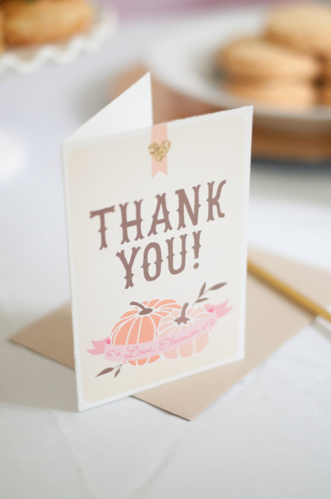Printable Thank You Card - Our Little Pumpkin Party - Birthday - Etsy