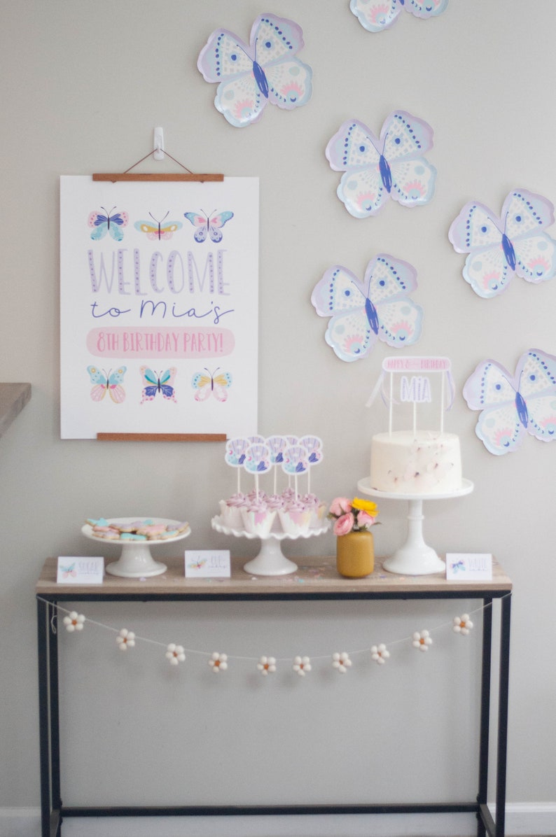 Printable Cupcake Toppers Butterfly Party - Etsy