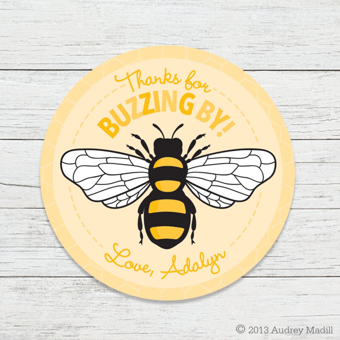 Printable Favor Tag Honey Bee Party | Etsy