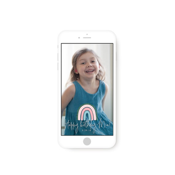 Customized Geo Filter - Rainbow Party Il_570xn