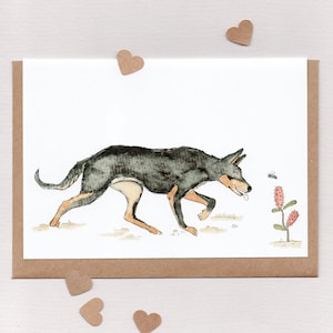 LET`S BEE FREUNDE Australischer Kelpie & Neon Kuckucks-Biene. leere Karte . Kunst Karte. Ich danke Ihnen. benutzerdefinierte Karte. kelpie . heimischen Bienen. Australien