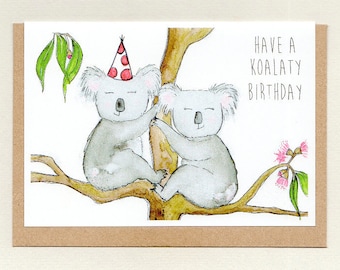 Koala Birthday Card - Etsy