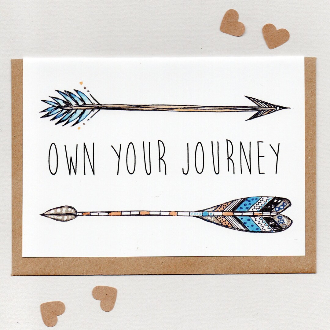 OWN YOUR JOURNEY . Mini Print . Art Card . Greeting Card . Etsy