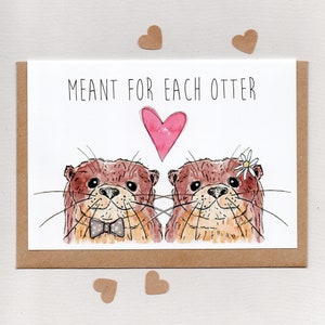 FÜR JEDEN OTTER GEEIGNET . Grußkarte. Jahrestag Verlobung Hochzeit Valentinsgrüße . Frau Mann Freundin Freund Unisex Erwachsene Australien