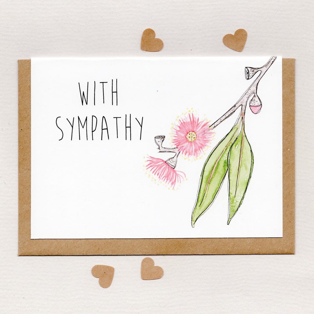 WITH SYMPATHY . Card . Bereavement . Sorry for Your Loss . Thinking of ...