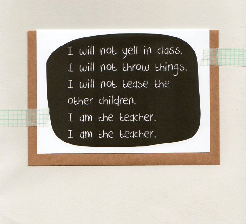 Bezug auf die Lehrer. LehrerDankeschönKarte. Grußkarte. Etsy