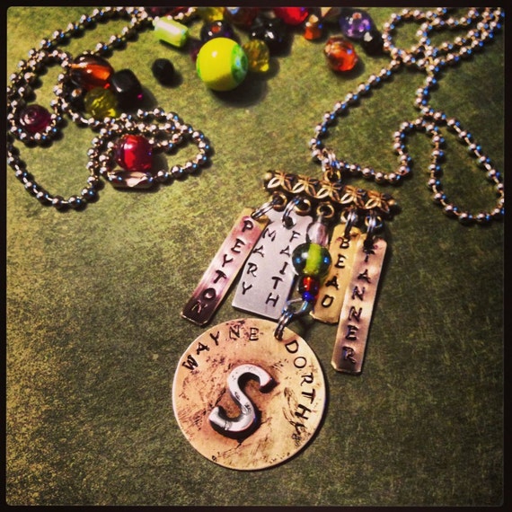 Items similar to Hand Stamped Unique Personalized Jewelry on Etsy