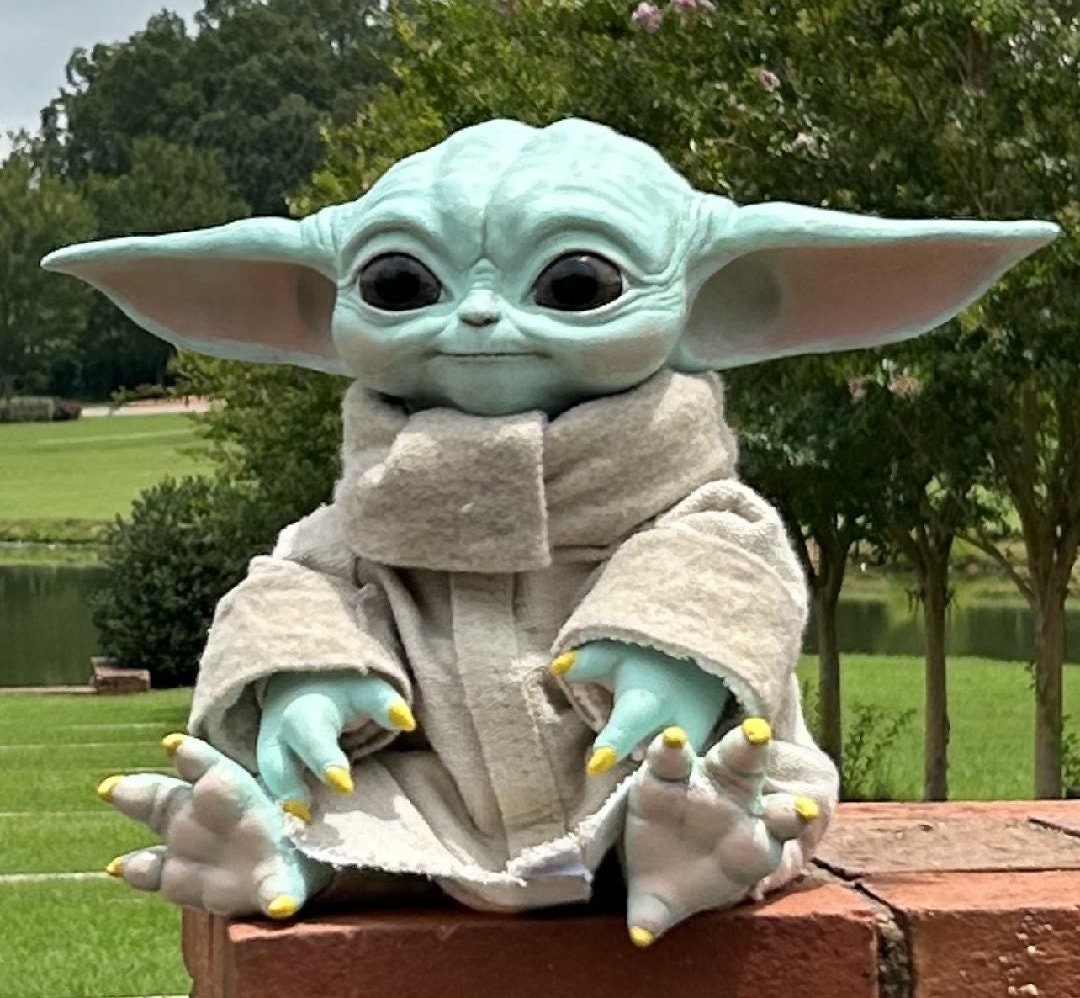 Life Size Baby Yoda, Grogu, the Child From Mandolorian Etsy