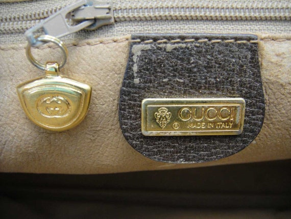 Vintage XL Gucci Brown Clutch - image 5