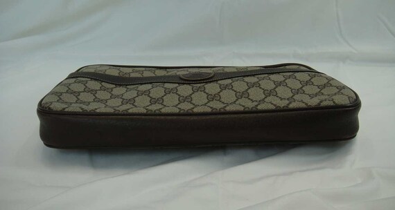 Vintage XL Gucci Brown Clutch - image 3