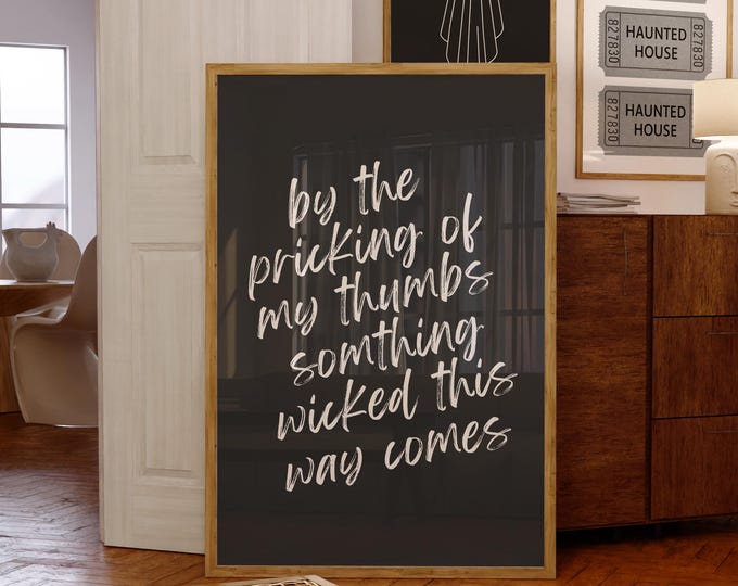 Witchy Quote Art Print: Macbeth Gothic Home Decor (Digital Download)