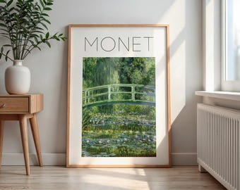 Monet Water Lily Garden Print: Vintage Impressionist Wall Art (Digital Download
