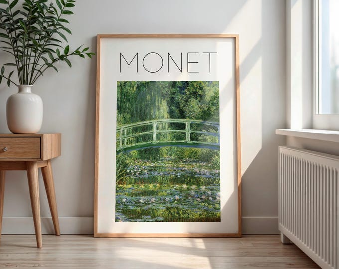 Monet Water Lily Garden Print: Vintage Impressionist Wall Art (Digital Download