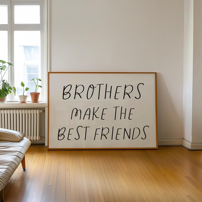 Brothers Friends Print, Minimalist Nursery Decor (digital Download) - Etsy